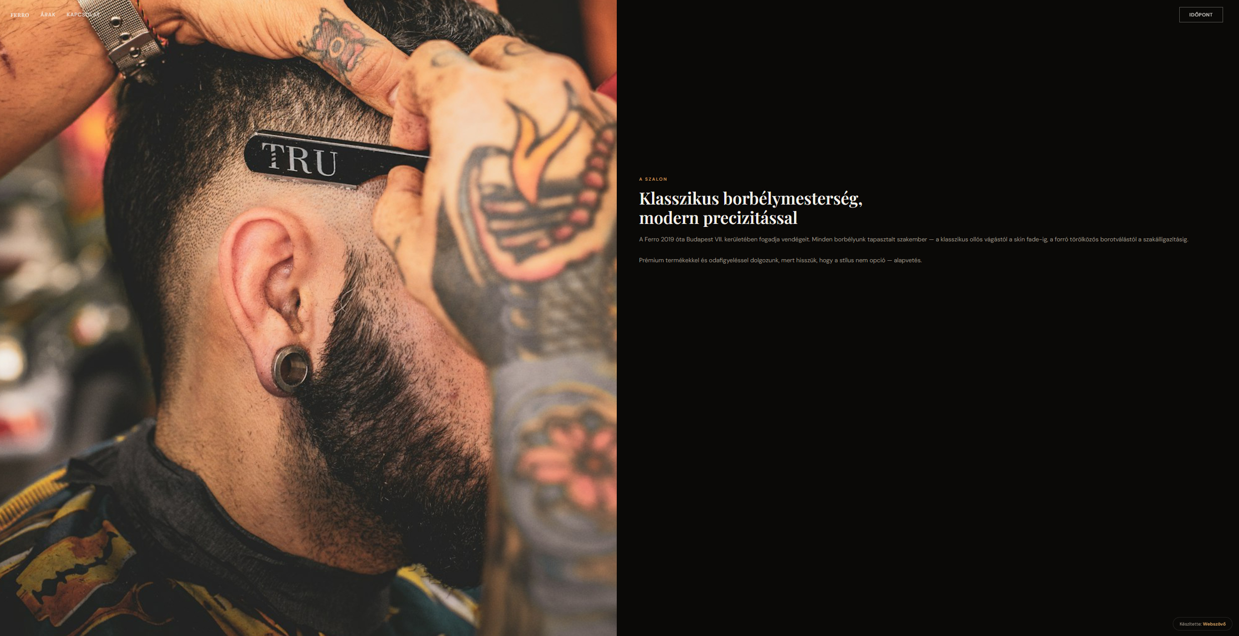 FERRO Borbélyszalon demó előnézet